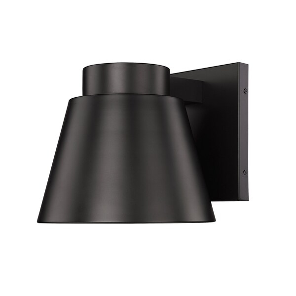 Z-Lite Asher Outdoor Wall, 1-Light, 12 In.W x 13 In.L x 11 In.H, Oil Rubbed Bronze/Sandblast 544B-ORBZ-LED - main